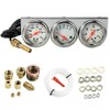 MASO 2'' Inch 52mm Oil Temp Oil Pressure Volts Triple