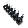 180 Pcs 14mm Type K Round Cable Clips Black