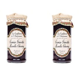 Les Confitures à la Ancienne, Cerise Griotte Confiture, French Morello Cherry Preserves, 9.5 oz, Pack of 2 Jars