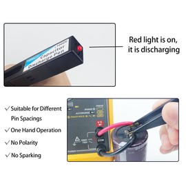YEKMLCO Capacitor Discharge Pen, FDB1, 10-1000V, Rectangular, Metal, Fast Discharging, High Voltage Repair Tool