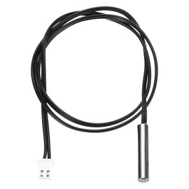 uxcell 1 Pcs 5K NTC Thermal Sensor Probe, Stainless Steel Sensitive Temperature Sensor Probe 17.7 Inch Digital Thermometer Extension Cable Temp Sensor
