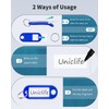 Uniclife 10 Pieces Key Tags 5.1 cm Soft Plastic Key