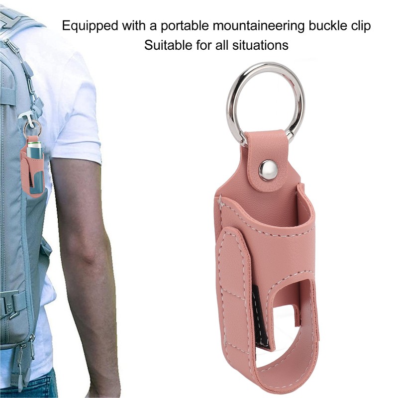 2pcs Asthma Inhaler Holder Portable Storage Protective PU Leather Asthma