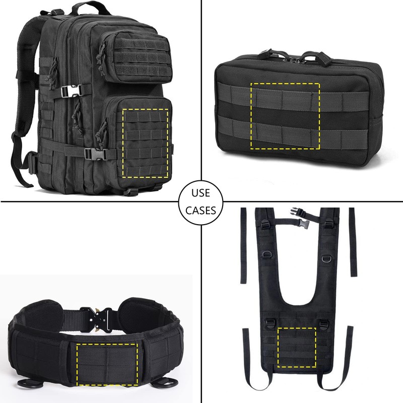 Molle Straps with Snaps 4 inch, Tactical Mod Strap Molle