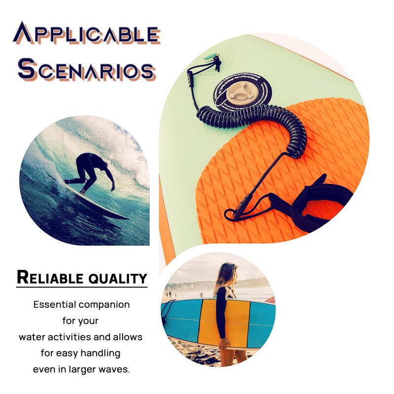 MAEXUS® SUP Waist Leash, 7 mm SUP Leash Surfboard Foot