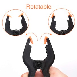 20-Piece Nylon Spring Clamps, Plastic Heavy Duty Grip Clips Set-10pcs 2 inch Clamps, 10pcs 3 inch Clamps