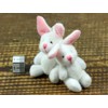 Rabbit Bunny Earrings Miniblings Plush White Easter
