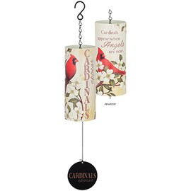 18" Cardinal Wind Chimes- Sympathy Wind Chimes- Cardinal Outdoor Decor, Garden Decor- Cardinal Wind Chimes for Loss of Loved One- Memorial Gift- Wind Chime- Cardinals- Windchime