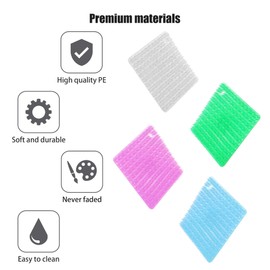 Vegetable Cleaning Brush,Multipurpose Fruit Scrubber,Mini Kitchen Dirt Remove Tool,Potato Carrot Cucumber Yam Pear Clean Scouring Gadget,Tableware Pot Pan Oven Scrubbing Pads(8pcs)