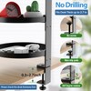 ROLIZOE 360 Rotating Clamp-on Desk Shelf Organizer Above or Below