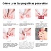 Gel Nails Stickers Pegatinas Para Pie Uñas Múltiples Estilos