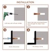 HongWay 370pcs Plastic Drywall Wall Anchors Kit with Screws, Includes