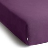 DecoKing Fitted Sheet Double Cotton Jersey Boxspring, Amber Collection, 120x200-140x200