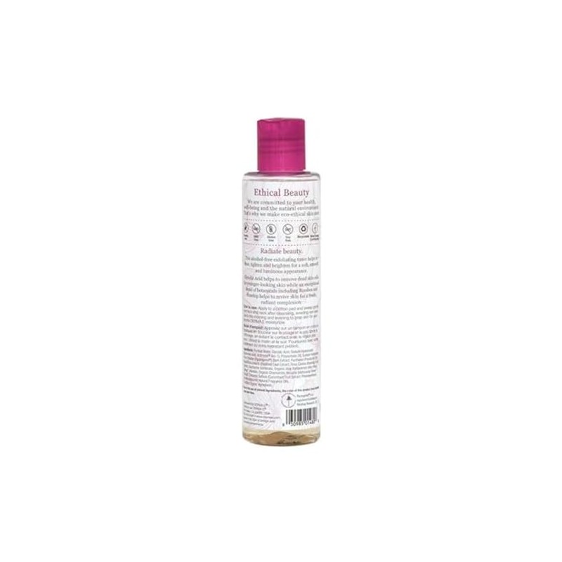 DERMA E Radiance Tóner ácido glicólico y Rooibos 6 oz