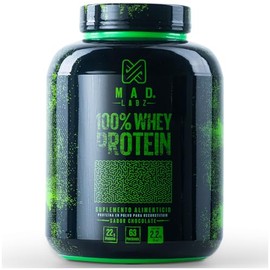 Mad Labz 100% Whey, 2.26kg 63 Servicios, 100% Whey Proteina, Sabor CHOCOLATE