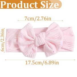 WeddHuis Pack of 3 Cute Nylon Hair Bands for Girls, Elastic Soft Headwear, Bowknot, Children Toddler Headbands, Baby