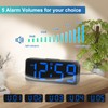 Peakeep Small Digital Alarm Clock Plug in for Bedrooms Bedside,