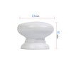 10PCS Drawer Knob Pull Handle White Wooden Cabinet Knobs for