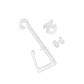 GARDINIA Clear Polyresin Eyelet Hook