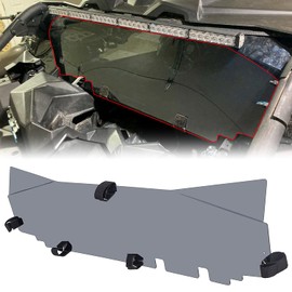 ECOTRIC Rear Windshield Compatible with 2017+ Can Am Maverick X3 Models with Stock Cages Rear Tinted Window Panel Dark Polycarbonate (Will NOT FIT: XMR. X3 2020) See Fitment List