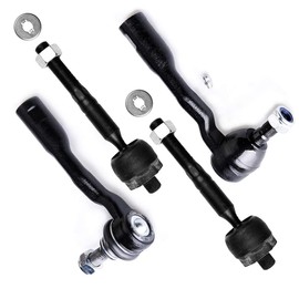 SCITOO 4pcs Suspension Kit For 2000-2002 For Toyota for Tundra 2001-2002 For Toyota for Sequoia - Includes Inner & Outer Tie Rod Ends