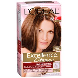 L'Oreal Paris Excellence Creme Haircolor, Light Ash Brown [6A] 1ea (Pack of 2)