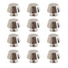 FSSTUD 12 PCS Metal Flat Topped Purse Handbag Feet Nailhead