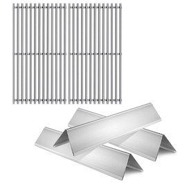 Votenli 7637 Grill Grates 7635 Stainless Steel Flavorizer Bar for Weber Replacement for Spirit 200 Series, Spirit E-210, Spirit S-210 Spirit E-220, Spirit S-220 Gas Grills