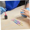 IWOWHERO 3pcs Mermaid Tail Nail Art Pen Set Double Sided