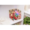 VBS LED Christmas Tree Decoration Miniature Winter Landscape Christmas Changing