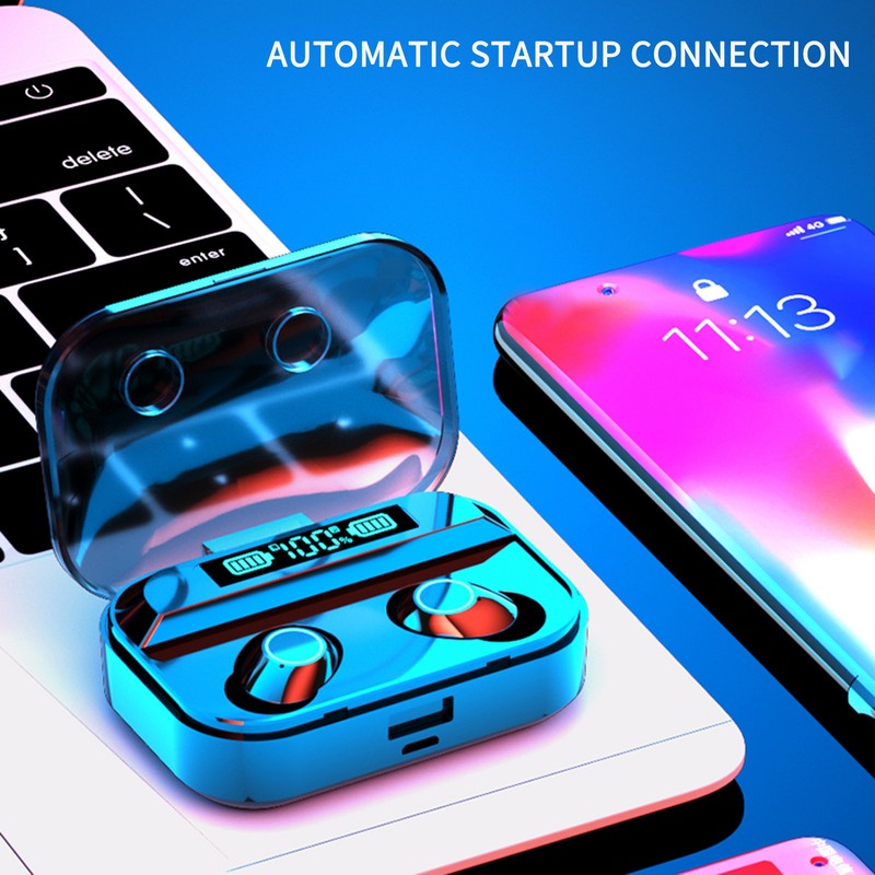 Smart BT Headset Touch Digital Display 5.1 Wireless Waterproof In-Ear
