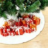 YGWAPJL White Faux Fur Christmas Tree Skirt 50cm / 19.7"