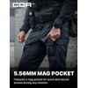 CQR Men's Flex Ripstop Tactical Pants, Water Resistant Stretch Cargo