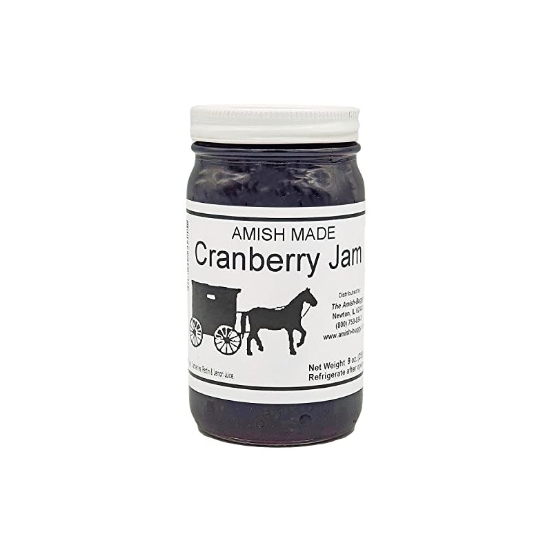Amish Jam Cranberry - "8 Oz. Jar - Qty 3"