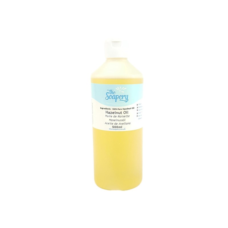 The Soapery Hazelnut Oil 500ml - 100% Pure Carrier Oil