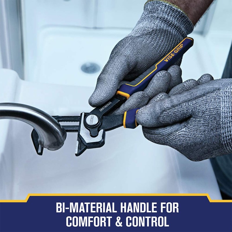 IRWIN VISE-GRIP Adjustable Pliers, Plumbing, Tongue & Groove, 8-Inch (IRHT82635)