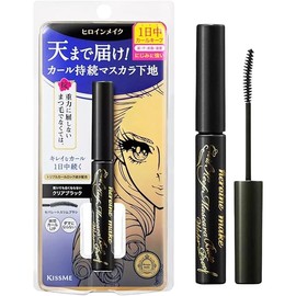 HEROINE MAKE by KISSME Curl Keep Mascara Base, Waterproof, Long-Lasting Clear Primer for Enhanced Lash Curl and Definition, White Essence Formula, 0.21 fl oz