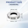 uxcell Faucet Base Ring, 1.65"x0.83"(OD x ID) Stainless Steel Wire