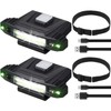 Mudder 2 Pieces Ultra Bright Mini LED Clip on Cap