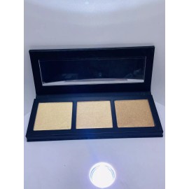 Mac Hyper Real Glow 3 Higlighter Palette Get It Glowing Gold Coasting Rosy Cheer
