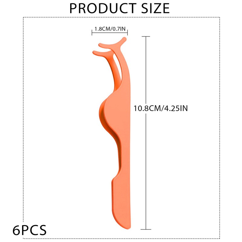 XNIVUIS 6 Pcs Eyelash Applicator Tool Lash Tweezers Lash Applicator