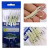 Conskyee Luminous Shrimp Baits Set, 6 Pack Soft Fishing Lure