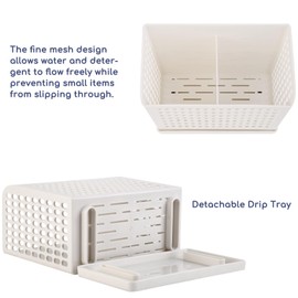 Donxote Chopstick & Straw Dishwasher Basket – Small Utensil Holder for Easy Washing, Drying, and Storage – Dishwasher-Safe Basket for Chopsticks, Straws, and Small Items