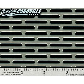 CCG 16"x48" Perforated SS Grill Mesh Sheet - Silver