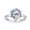 Personalize Wedding Classic Timeless Cubic Zirconia 3CT AAA CZ 6