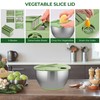 SUSTEAS Stainless Steel Salad Spinner Large, Vegetables Wash Bowl, Fruits