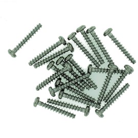 D3.5 (3.5mm x 18mm) Pozi Pan Screws for Plastic - Stainless Steel (A2) (Pack of 20)