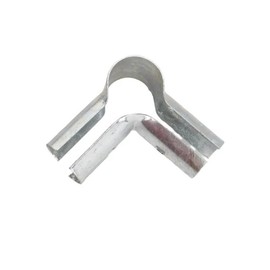 Chain Link 2" (1 7/8" OD) Post x 1 3/8" Rail Steel Corner Line Clamp (Pack of 4)