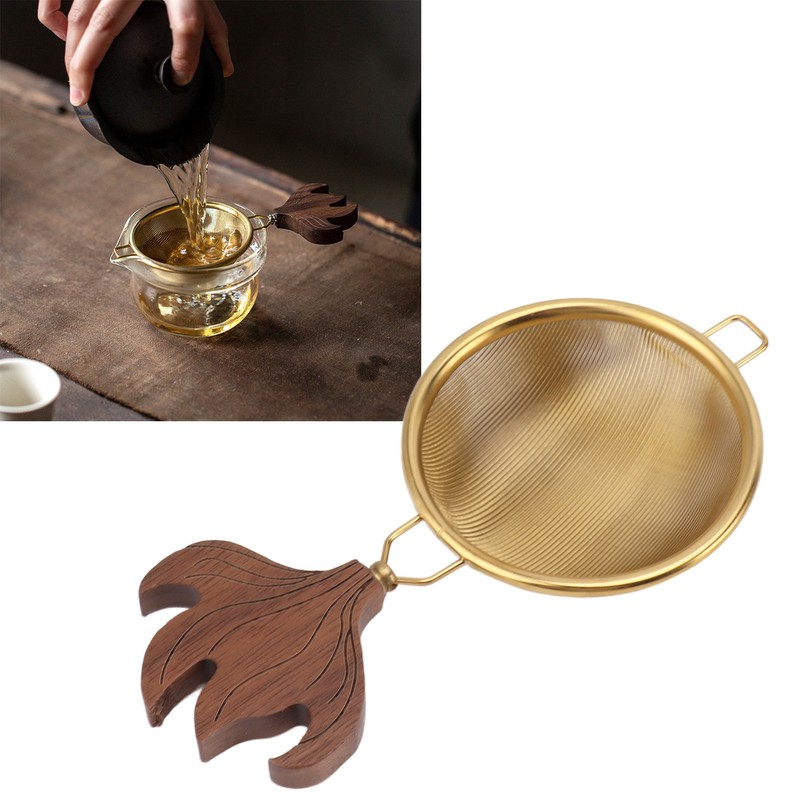 Tea Strainer with Handle Easy To Clean Large Capacity Stainless