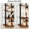 HOOBRO 8 Tiers Vertical Shoe Rack, Wooden Shoe Storage Organizer